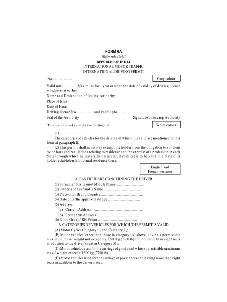 Form 6a pdf pdf driver s license driving