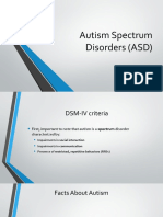 DSM-IV Criteria for Autism Spectrum Disorders
