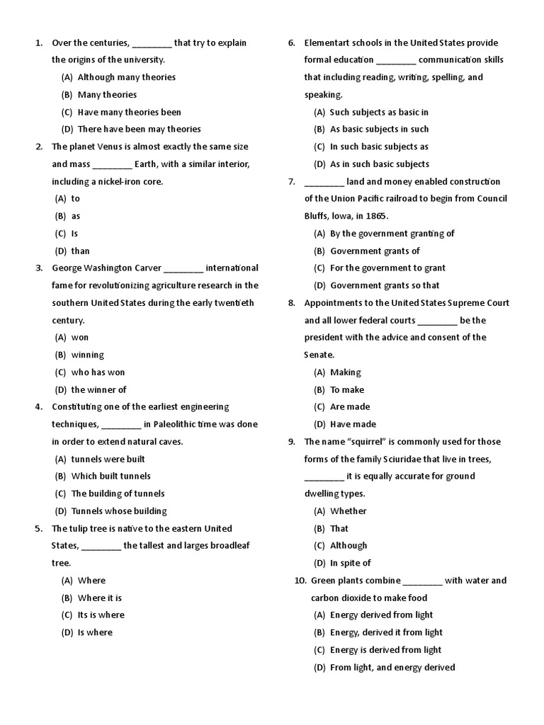 Soal Toefl 2 Pdf Art Young Adult