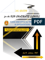 Bsu Thesis Format PDF
