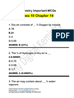 Chemistry Class 10 Chapter 14 Mcqs PDF
