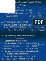 Day 1 Calculation of Main Engine Horse Power