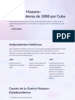 La Guerra Hispano Estadounidense de 1898 Por Cuba