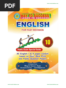 Way To Success 10th English Guide