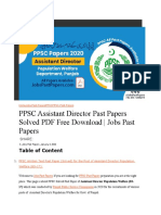 PPSC Solved Papers
