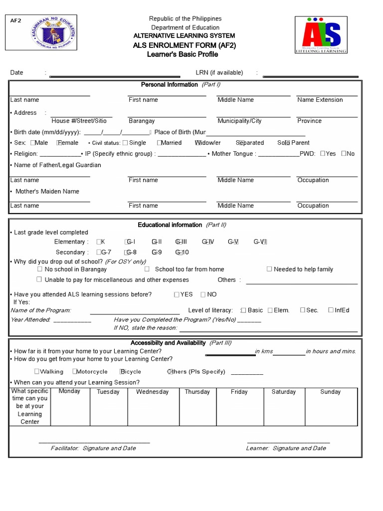 Als form 2 pdf pdf