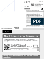 Sony ZVe10 Manual 50278353M PDF