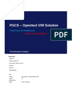 PGCS - Opentext VIM Technical Architecture - WIP v0.1
