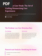 UX Design Case Study The Art of Crafting Mesmerizing User Experiences