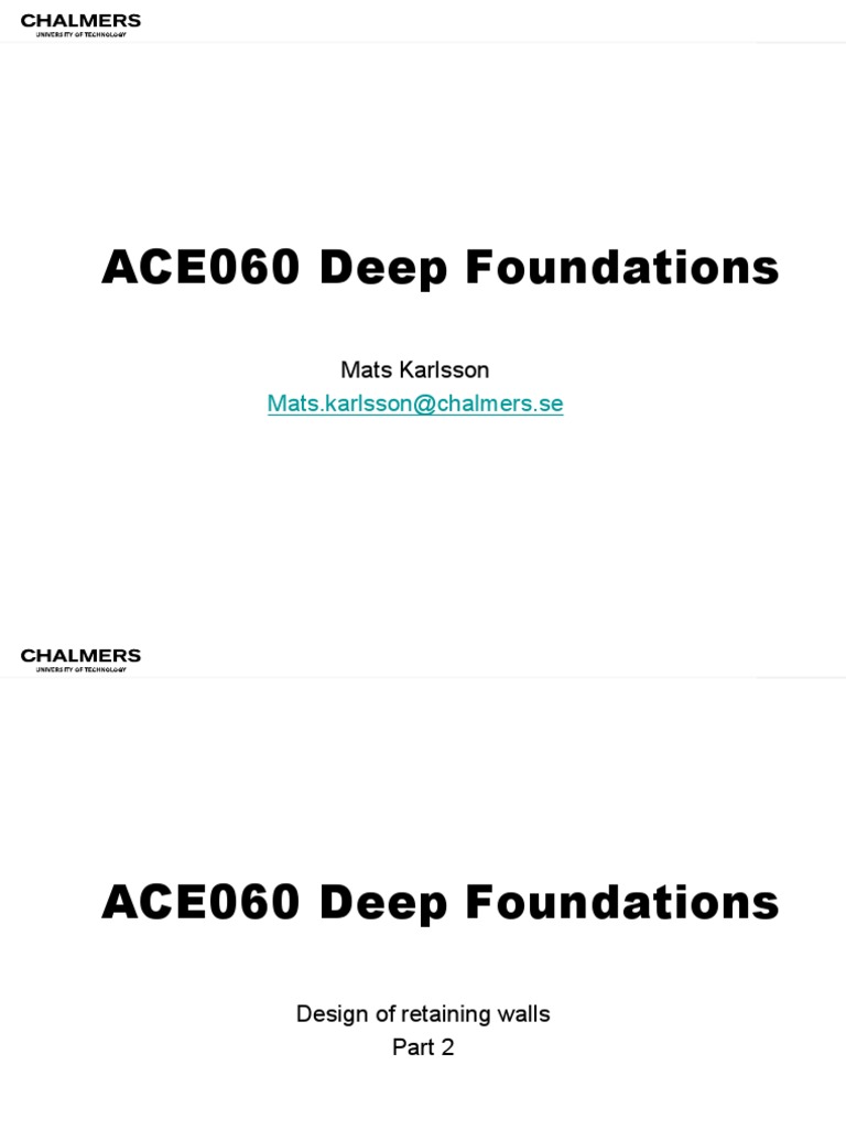 Retaining Wall Design Principles | PDF | Bending | Deep Foundation