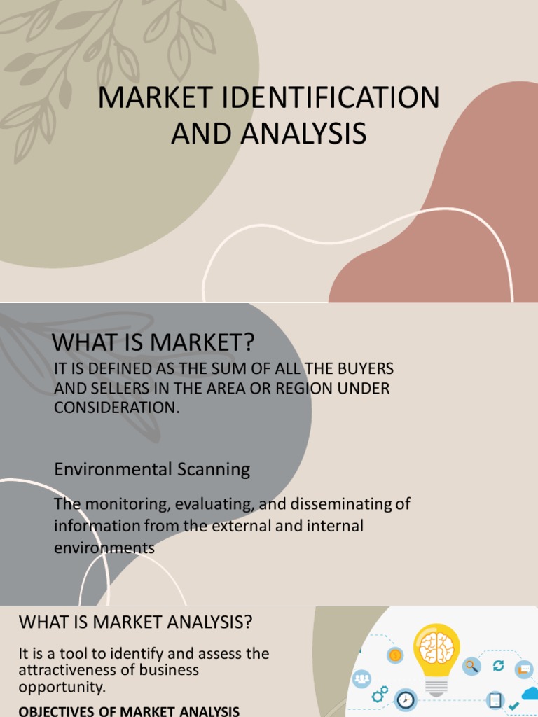 Market Identification and Analysis Guide | PDF | Market (Economics ...