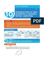 G-10 Introduction To Trigonometry 2022-23 PDF