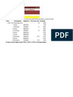 Stock Ledger - FIFO LIFO WAC