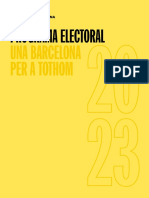 Programa Electoral d'ERC A Barcelona