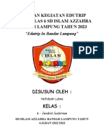 Laporan Kegiatan Edutrip Siswa Kelas 6 SD Islam Azzahra Bandar Lampung Tahun 2023