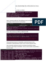 Manual de Montaje y Desmontaje de Un Disco Duro en Linux