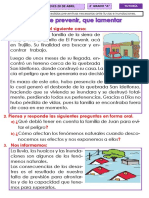 SEMANA 4-TUTORIA Más Vale Prevenir Que Lamentar.