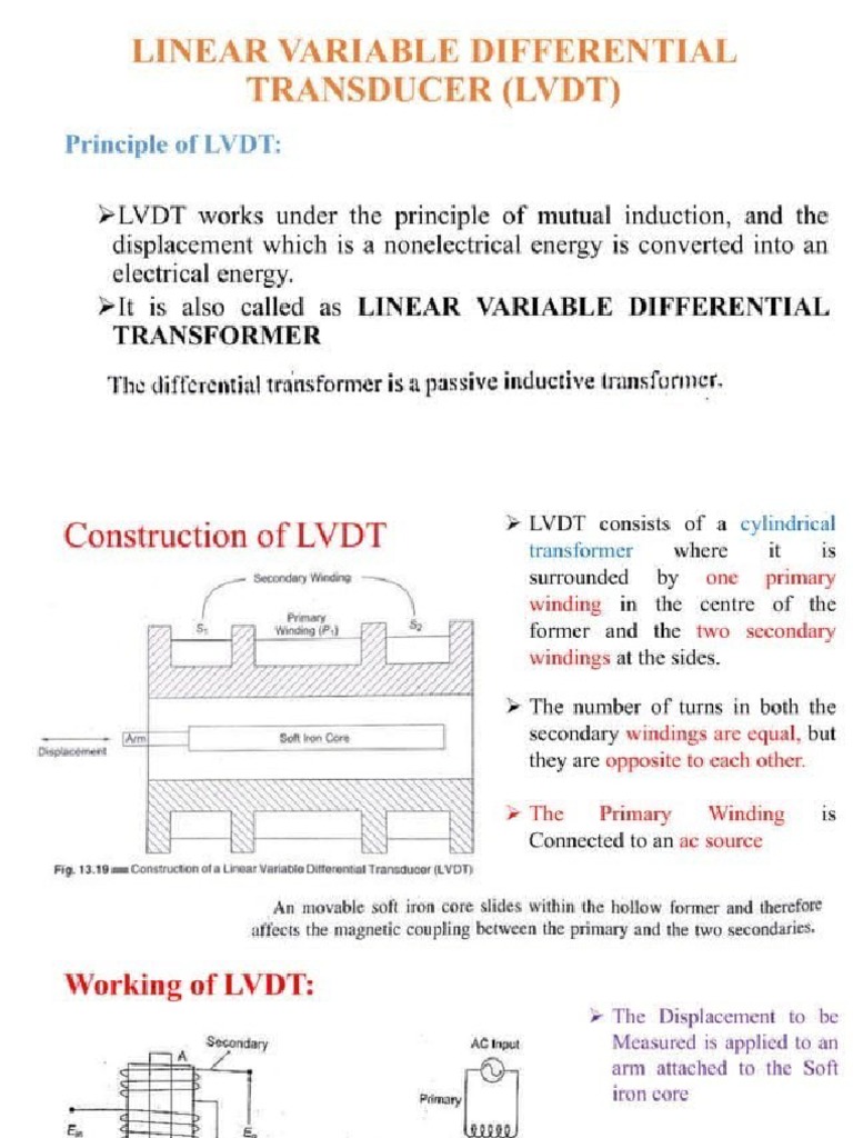 LinearVariableDifferentialTransducer and Problem PDF