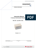 E-Series Inclinometer Module NS-5/E and NS-15/E: Instruction Manual