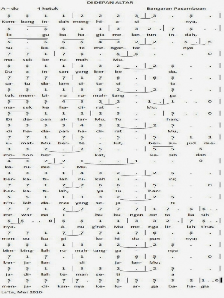 Didepanaltar Jpg With Regard To Not Angka Lagu Hanya Yesus Jawaban