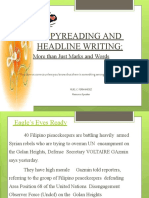 Copyreading and Headline Writing:: More Than Just Marks and Words