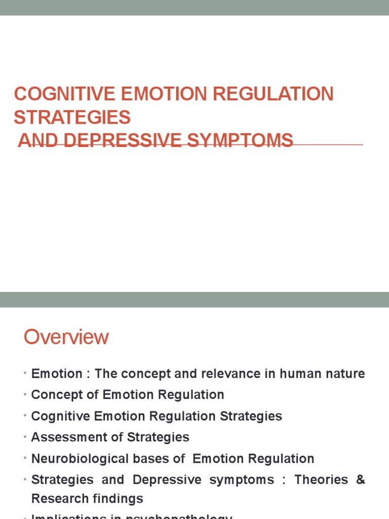 Emotion Regulation | PDF