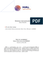 Cours de Relations Internationales PDF