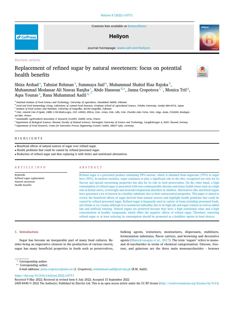 Refined Sugar From Sugar Cane | PDF | Fructose | Sucrose