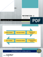 MAT 2 INF - Matriks - 1