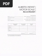 Alberta Infant Motor Scale Record | PDF | Anatomical Terms Of Motion ...