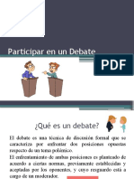 Participar en Un Debate
