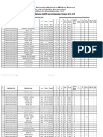 WBUAFS Merit List of DVP Course (2016-17) PDF