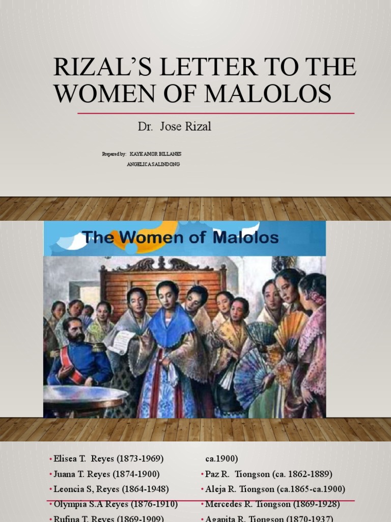Rizal's Letter to Women of Malolos | PDF | Social Science