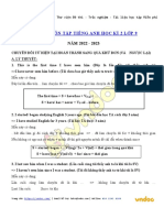 De Cuong On Tap Hoc Ki 2 Lop 9 Thi Diem Mon Tieng Anh PDF