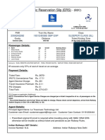 Electronic Reservation Slip (ERS) : 2358242292 18312/BSBS SBP EXP Sleeper Class (SL)