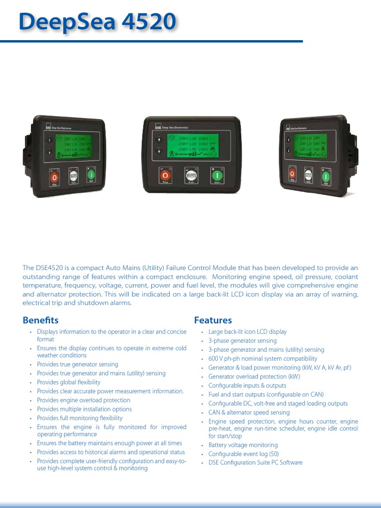 Generator Control Module Guide | PDF | Power Supply | Mains Electricity