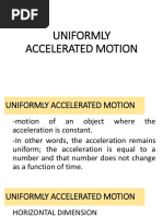 Uniformly Accelerated Motion