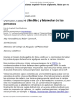 Derecho, Cambio Climático y Bienestar de Las Personas