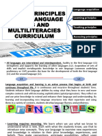 Lesson 1 - Guiding Principles On K-12 Language Arts and Multiliteracies