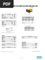 Technical Sheet QEP S10 50Hz 3p AVR CON ELR 12V3.0