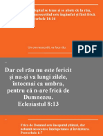 Beneficiile Fricii de Dumnezeu. Proverbele 14-16