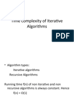 Iterative Algm Complexity