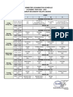 Final Semester 2 Examination Schedule 2022-2023