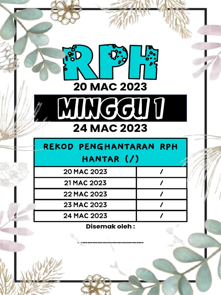 Rekod Penghantaran RPH 2023-2024 | PDF | Teknologi & Rekayasa