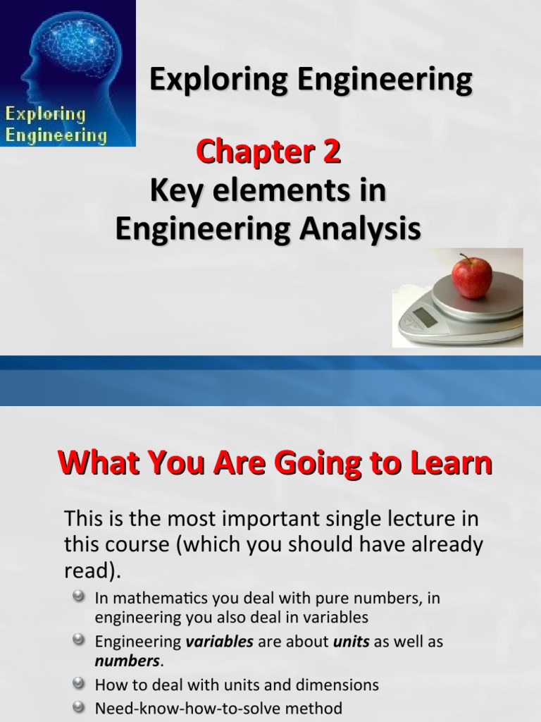 Chapter 2 Key Elements in Engineering Analysis | PDF | Spreadsheet ...