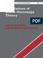 (Cambridge Studies in Advanced Mathematics 185) David Barnes, Constanze Roitzheim - Foundations of Stable Homotopy Theory-Cambridge University Press (2020)