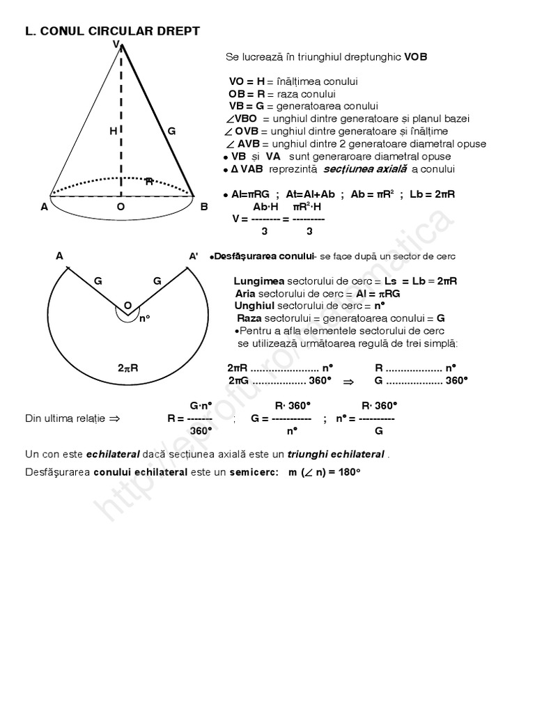 Conul Teorie | PDF