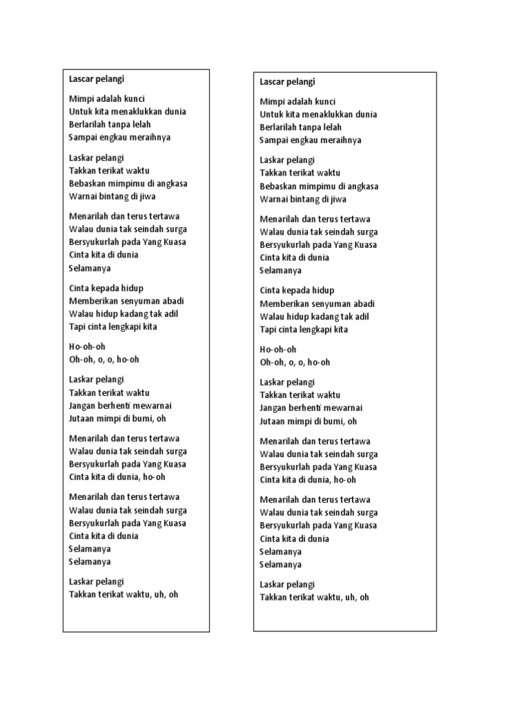 Laskar Pelangi | PDF