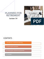 Lecture 10 - Retirement Planning
