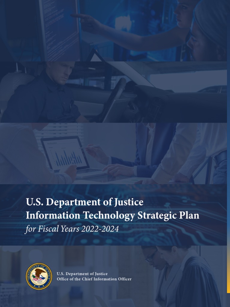 Doj It Strategic Plan 20222024 PDF Security Computer Security